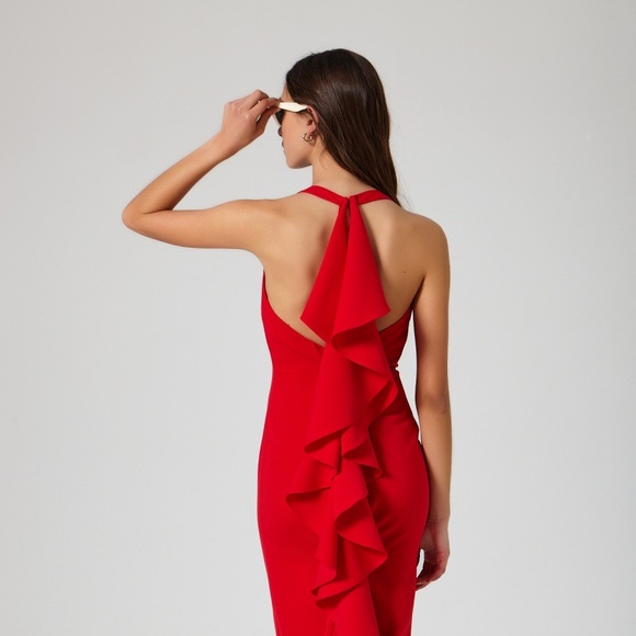 Sunset Red Dress - Picture 1 of 3